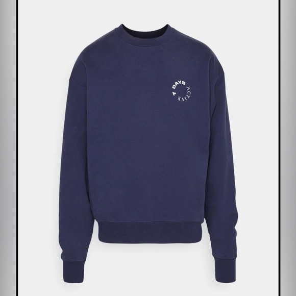 7 Days Active Tops - 7 Days Active Monday Navy Blue Sweatshirt